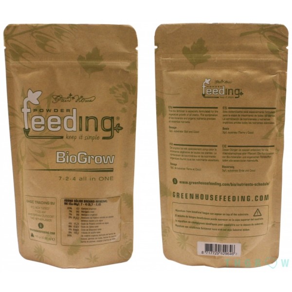 Powder Feeding Bio Grow 125gr até 1Kg Green House loja de cultivo PROFISSIONAL LOJA cultivo ONLINE POWDER NUTRIENTS