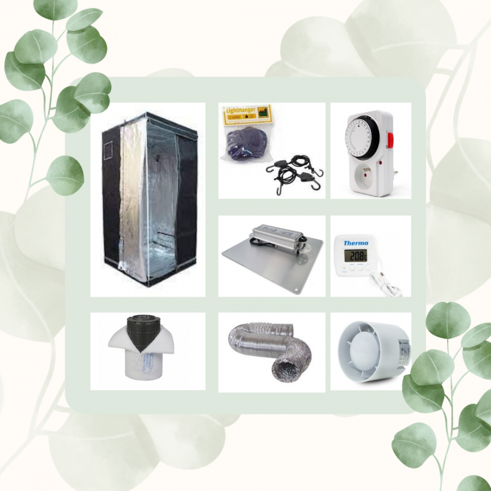 Kit Led The Jackson 150W ARMARIO 60X60X140loja de cultivo indoor growshop cultivo interior grow store kit cultivo led