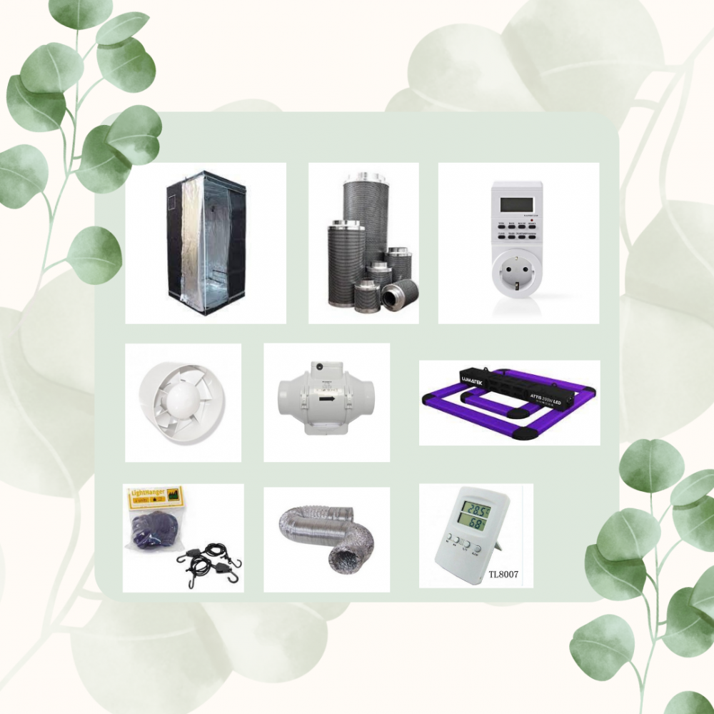 Kit Cultivo Completo LED Lumatek ATS 300W PRO 2.7 µmol/J  led cultivo cultivo interior lumatek portugal