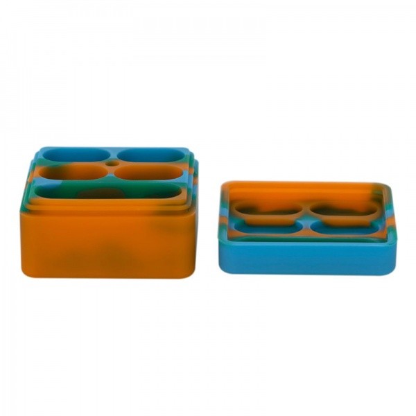 Caixa de Silicone BHO Qnubu Empilhável 25ml 4+1