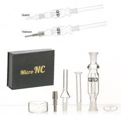 Bong BHO Cristal Nectar Colector Quartz & Titanium 21 cm