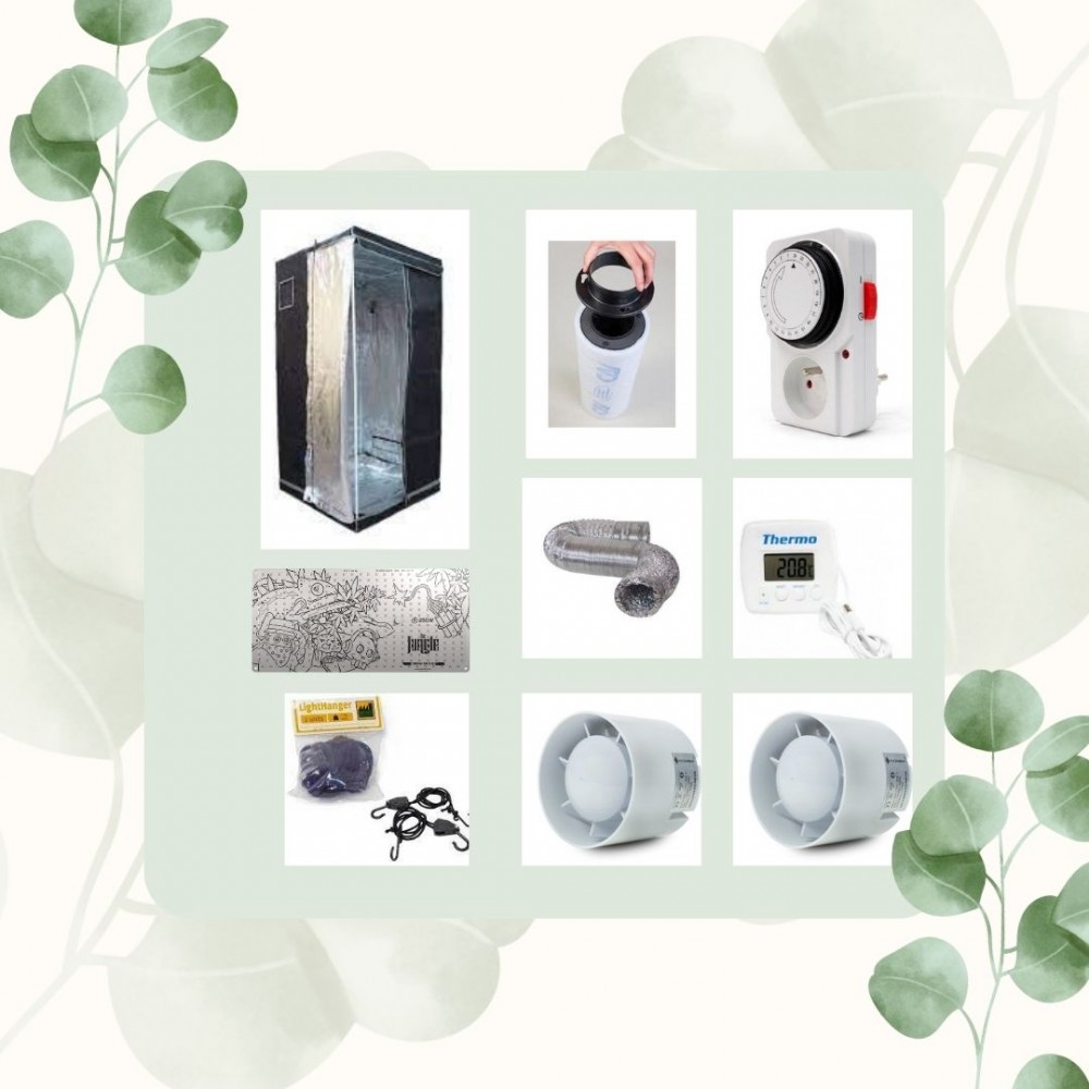 Kit Led The Jackson 250W ARMARIO 80X80X160 kit cultivo indoor loja de cultivo growshop lumatek biobizz