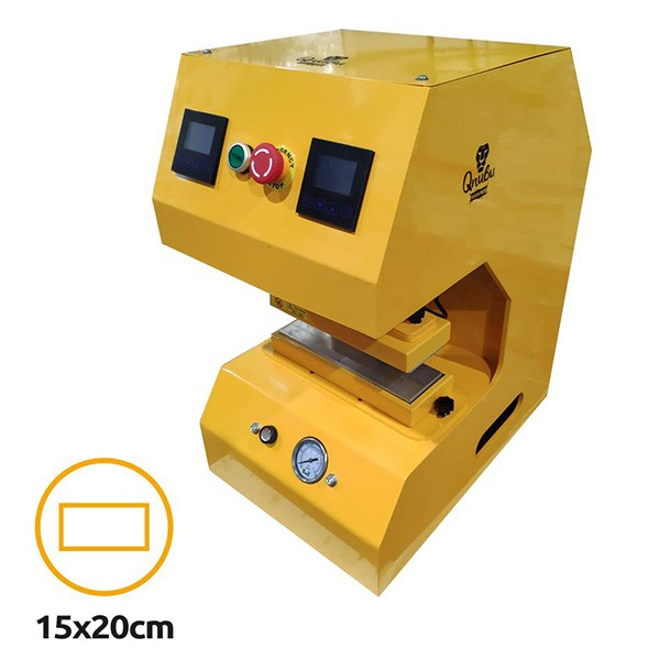 Prensa Qnubu Hidráulica Auto Lion 20T Automática - 15x20cm