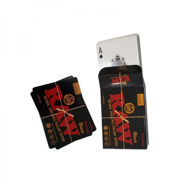 Baralho de Cartas Raw Black growshop online garden center smoke papers smoke filters cannabis store metal tray