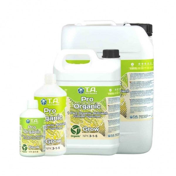 Pro Organic Grow 500ml, 1L, 5L e 10L Terra Aquatica loja de cultivo online garden center