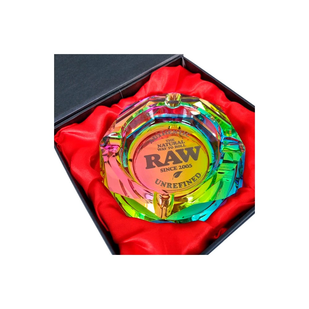 Cinzeiro de Vidro Raw Rainbow 11 cm LOJA DE CULTIVO ONLINE