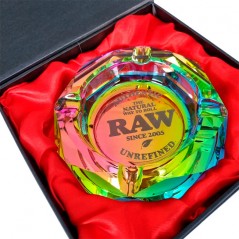 Cinzeiro de Vidro Raw Rainbow 11 cm
