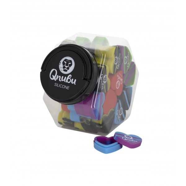 Caixa de Silicone Coração18ml BHO Qnubu