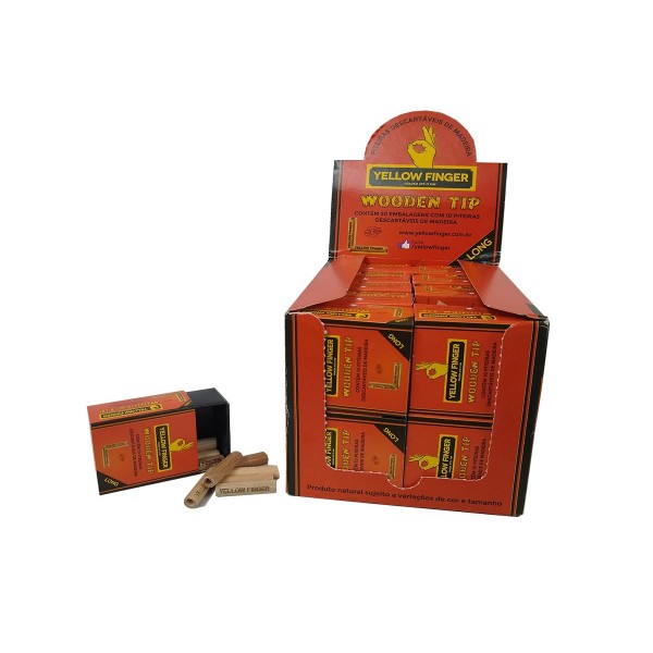 Filtros Yellow Finger Wooden Tip Long