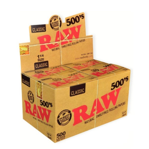 Caixa RAW 1 ¼ 500's LOJA DE CULTIVO ONLINE