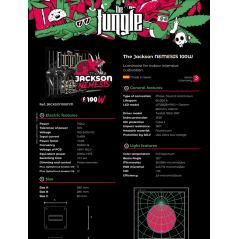 The Jackson 100W Nemesis Regulável- The Junge Led loja de cultivo growshop cultivo indoor lumatek biobizz atami