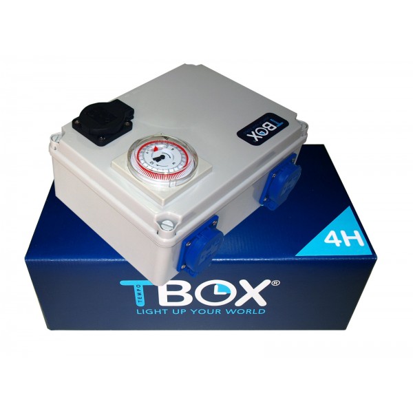 Temporizador TBOX para 4 x 600W + aquecedor LOJA DE CULTIVO GROWSHOP HEAT TIMMER