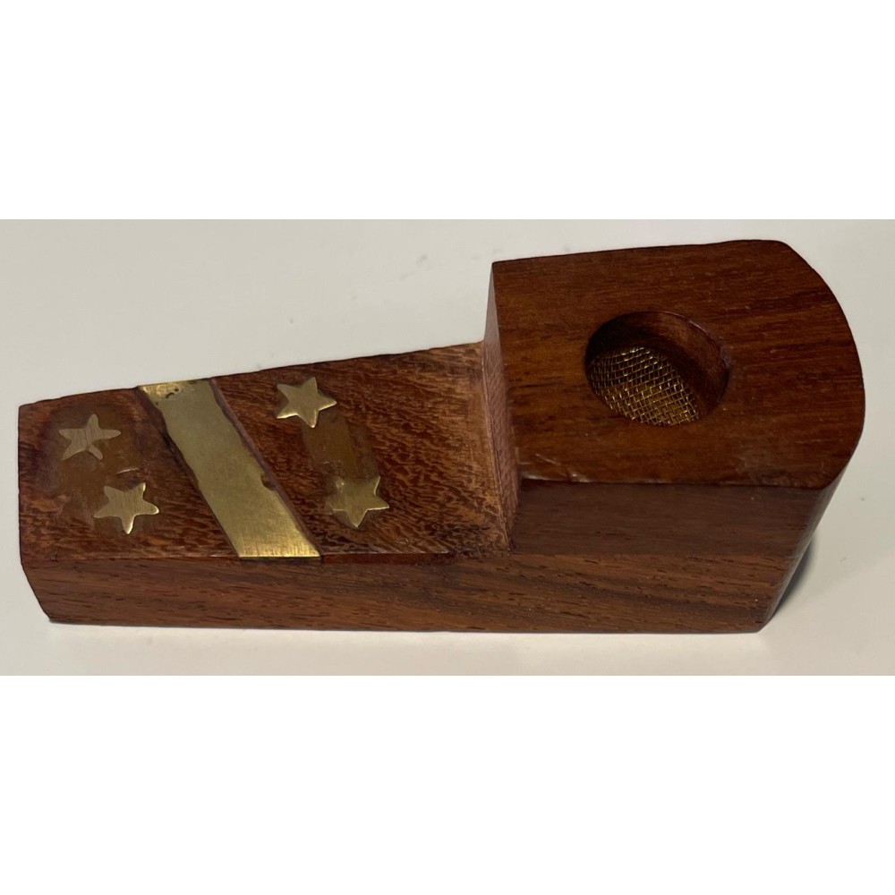 Cachimbo de Madeira Estrelas 8cm