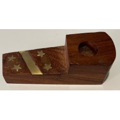 Cachimbo de Madeira Estrelas 8cm