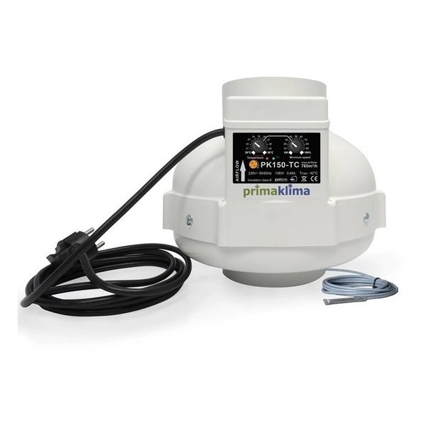 Extractor 800 m3/h Prima Klima + controlador garden center LOJA DE CULTIVO PROFISSIONAL