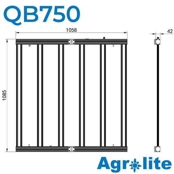 LED Agrolite QB 750W  GARDEN CENTER  LOJA DE CULTIVO ONLINE