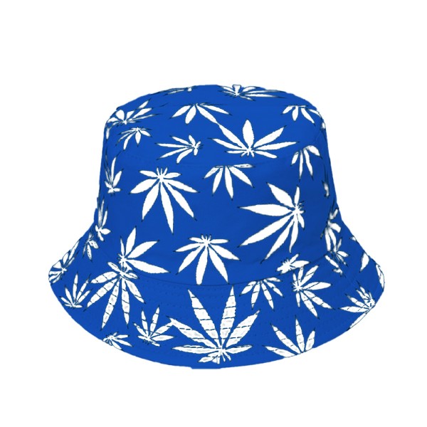 Panama Hippie Blue & White Leaves