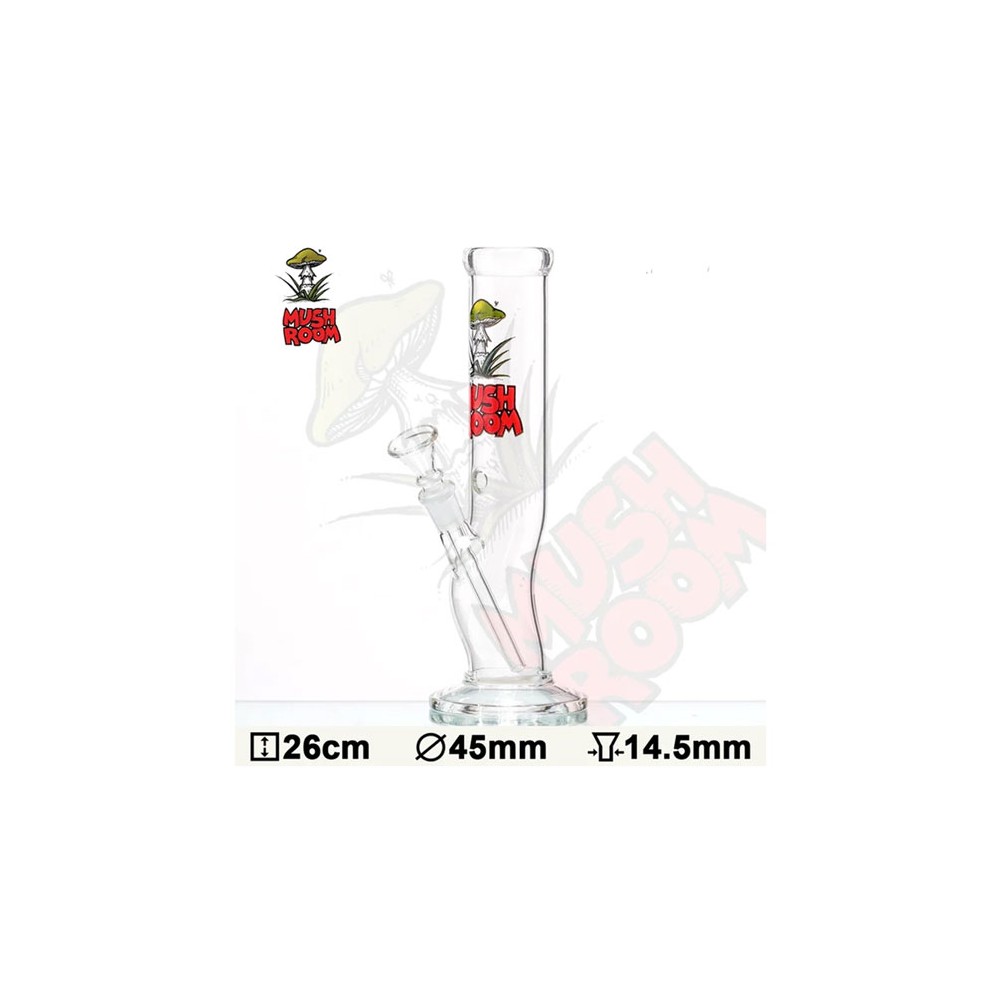 Bong de Vidro Mushroom Curvo 26 cm