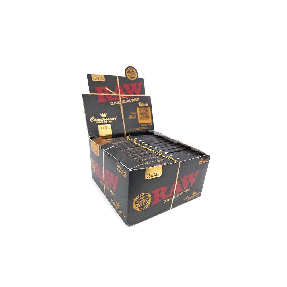 Caixa Raw Black King Size + Filtros LOJA DE CULTIVO ONLINE