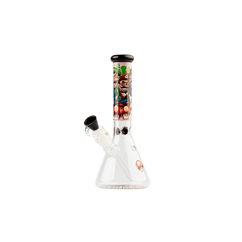 Bong vidro Ice Mushroom Mario 27 cm GLASS PIPE GLASS BONG GROWSHOP ONLINE GARDEN CENTER