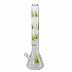 Bong de vidro Icer Green Leaves 45 cm