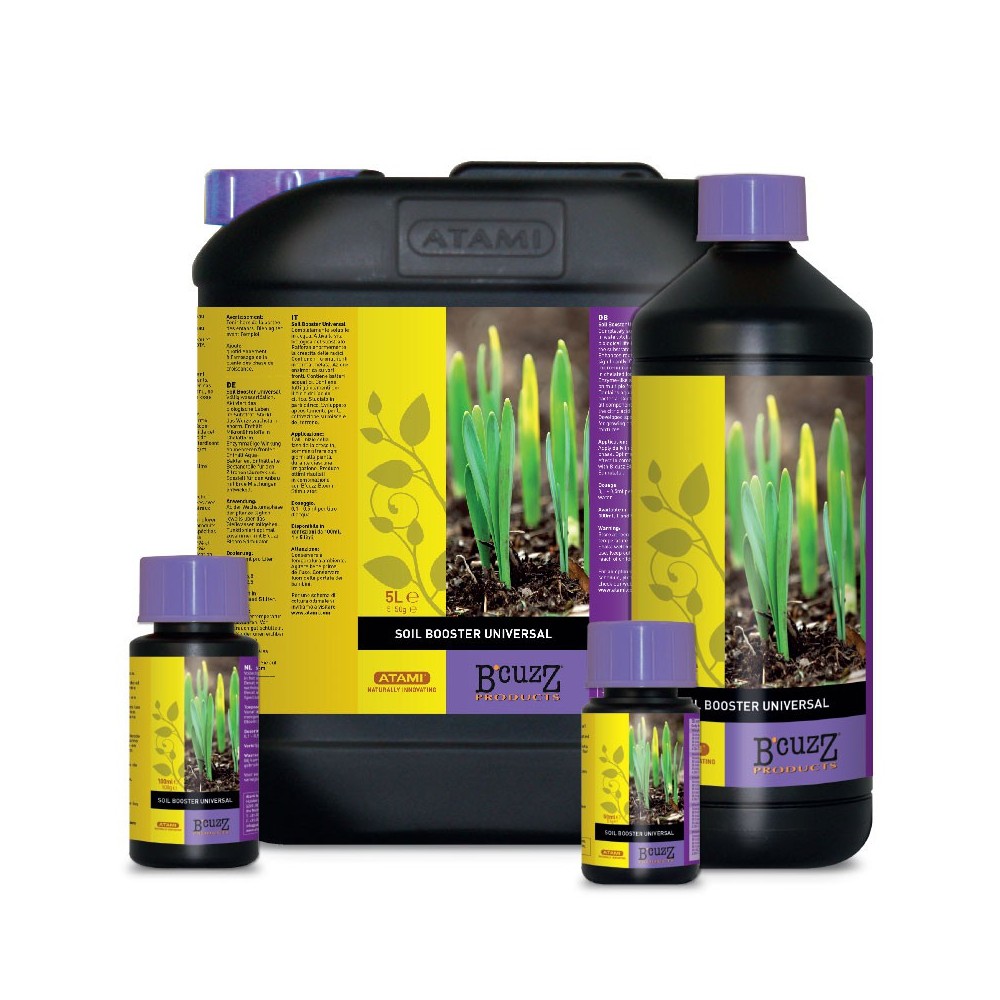B'Cuzz Soil Booster Universal 100ml, 1L e 5L LOJA DE CULTIVO PROFISSIONAL CULTIVOPRO