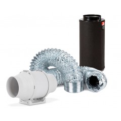 Kit Extracção + Filtro Falcon 125 AIER EXTRACCION KIT GROWSHOP ONLINE GARDEN CENTER LOJA DE CULTIVO ONLINE