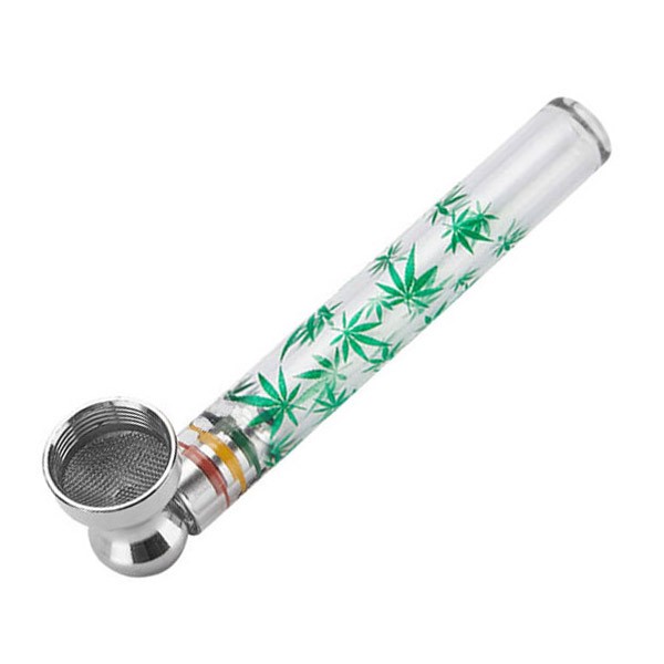 Cachimbo de Vidro Leaf 9cm