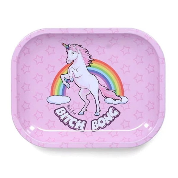 Bandeja de Metal 18x14 cm Bitch Bong GROWSHOP ONLINE METAL TRAY GROW INDOOR GARDEN CENTER LOJA DE CULTIVO ONLINE