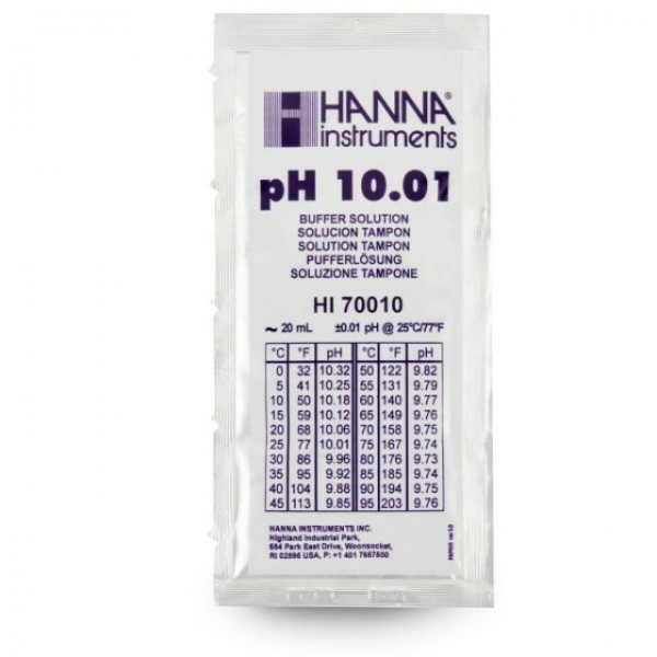Solução de Calibragem pH 10.01 20 ml Hanna