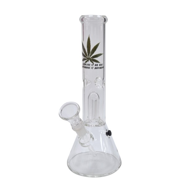 Bong vidro Ice Percolator Leaf 26 cm