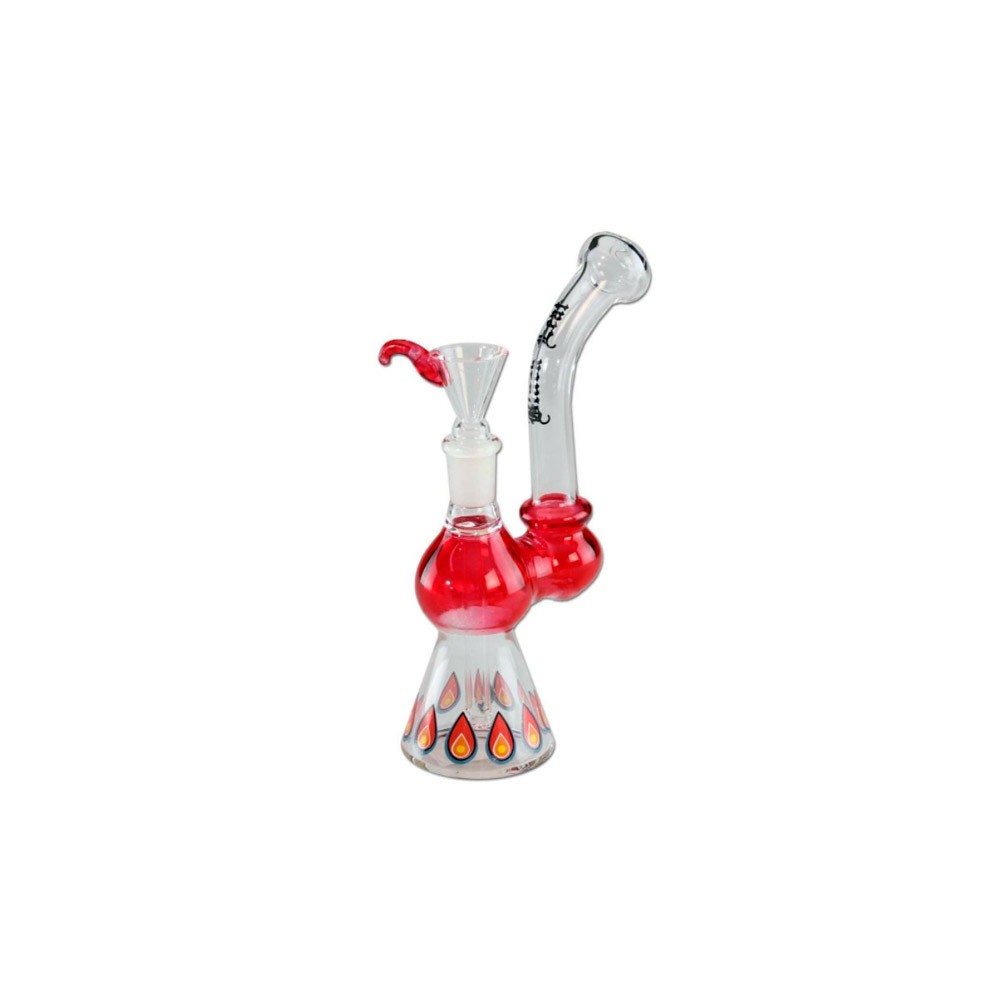 Bong vidro Difusor Red & Fire 18 cm loja de cultivo online garden center gardenong center