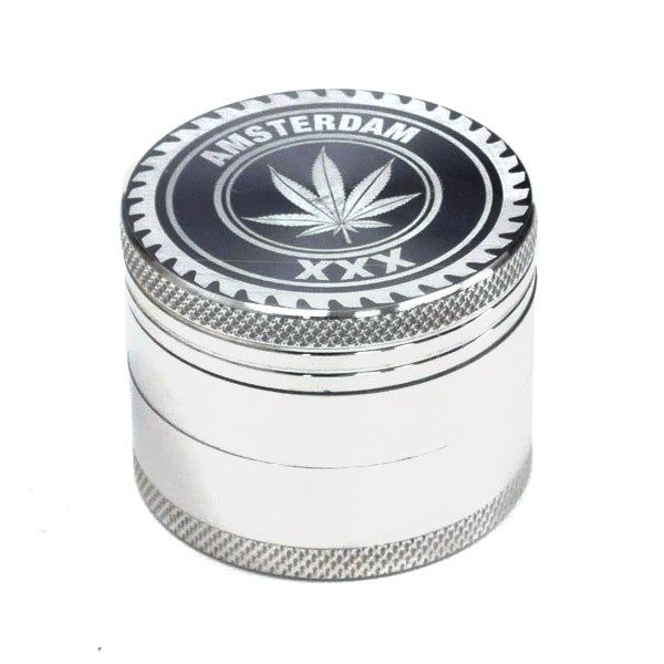 Grinder Metal Amsterdam Leaf 4P 50 mm