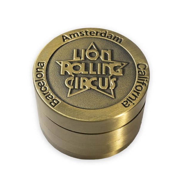 Grinder de Metal Rolling Circus Gold 50 mm 4 partes