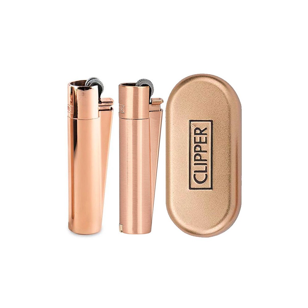 Isqueiro Clipper Metal Classic Rose Gold