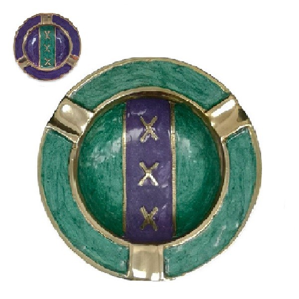 Cinzeiro de Metal Amsterdam Green 90 mm