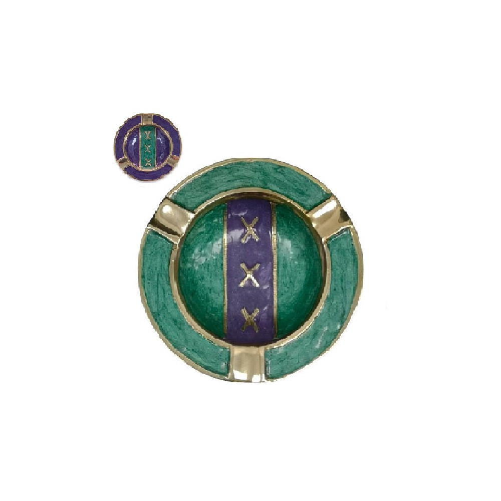 Cinzeiro de Metal Amsterdam Green 90 mm