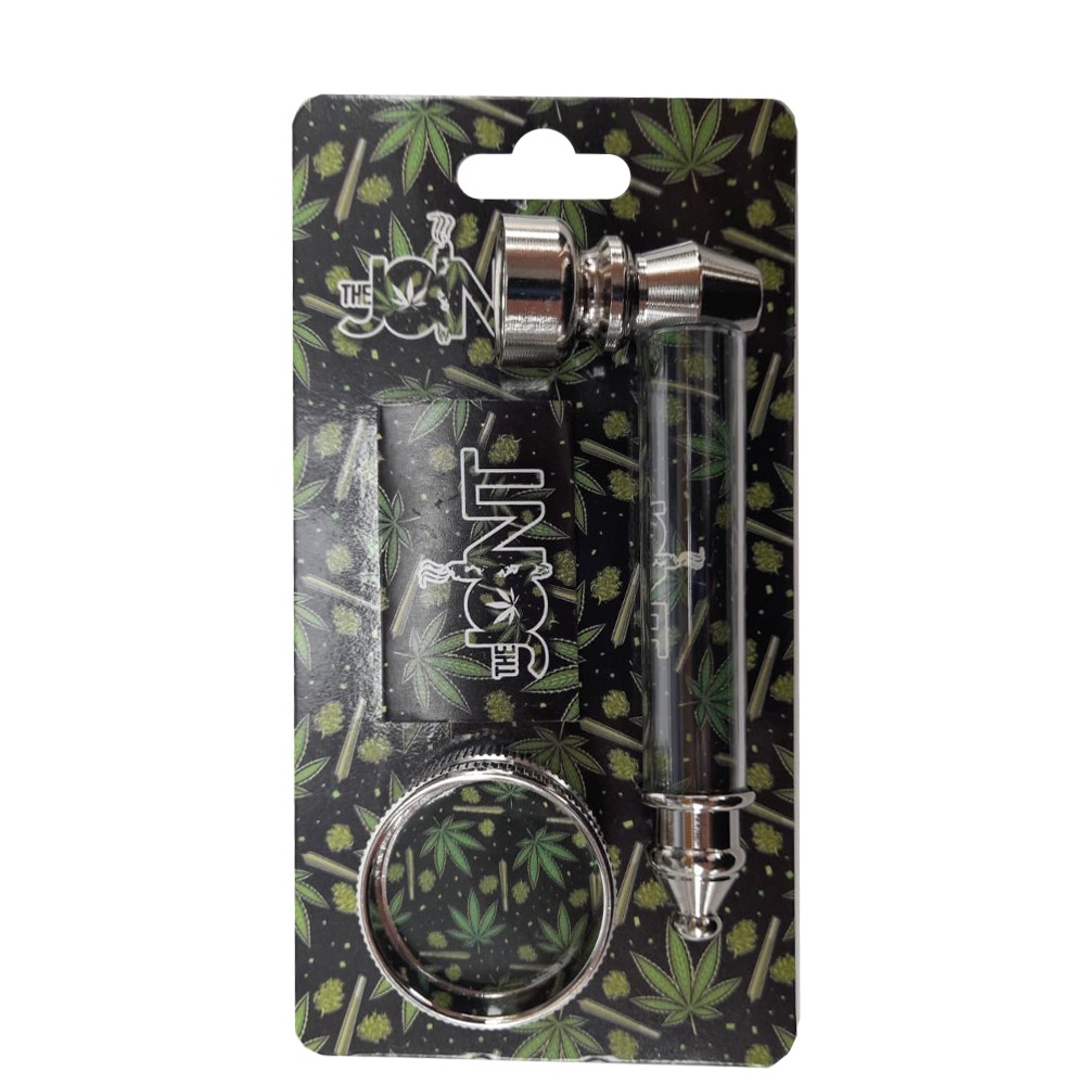 Kit Cachimbo Joint Leaf + Grinder