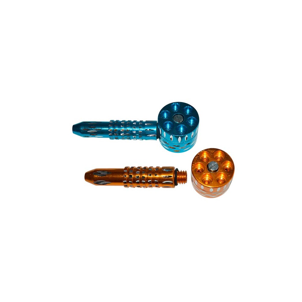 Cachimbo de Metal 6 Shooter 12cm Mix Color