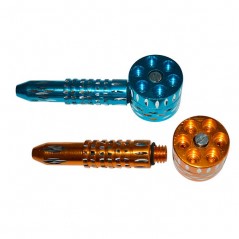 Cachimbo de Metal 6 Shooter 12cm Mix Color