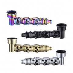 Cachimbo de Metal Skulls 80 mm.