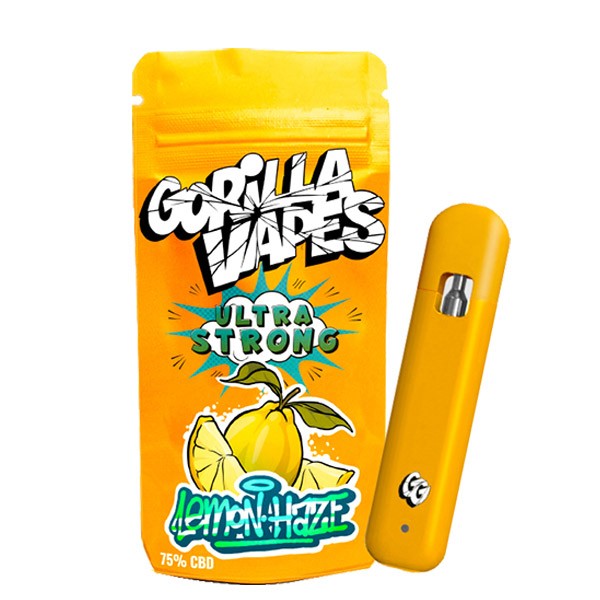Gorilla CBD Vapes 75 % Lemon Haze 1 ml ESPAÇO VERDE LOJA DE CULTIVO ONLINE GARDEN CENTER