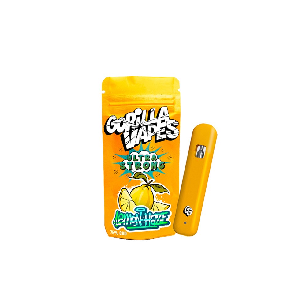 Gorilla CBD Vapes 75 % Lemon Haze 1 ml ESPAÇO VERDE LOJA DE CULTIVO ONLINE GARDEN CENTER