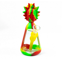 Bong Silicone Rasta Ricky & Morty 19cm