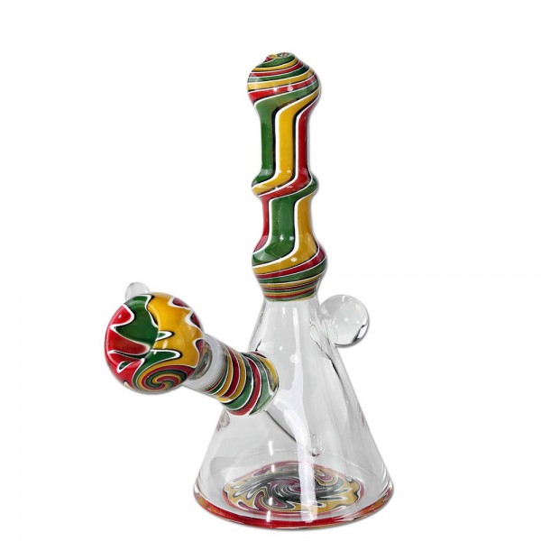 Bong de Vidro Difusor Rasta 18 cm