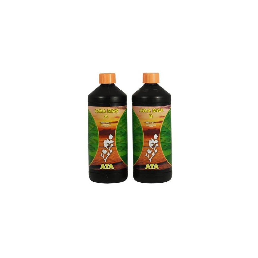 ATA Awa Max A+B 2x0.5, 2x1, 2x5 e 2x10L ATAMI LOJA DE CULTIVO ONLINE BEST NUTRIENTS FOR HIDROPONIC LOJA DE CULTIVO PROFISSIONAL